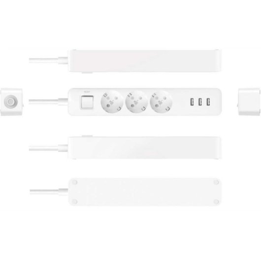 Multipresa Xiaomi Mi Power Strip 3 prese 3 USB protezione compatta interruttore