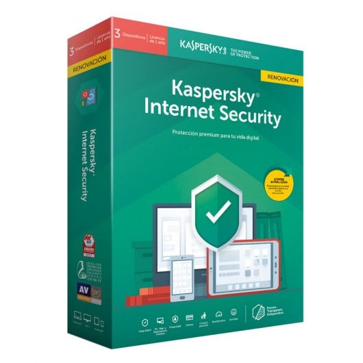Kaspersky Internet Security 2019 3 Dispositivos 1 Año Renovación