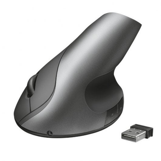 Trust Varo Ratón Ergonómico Inalámbrico Negro