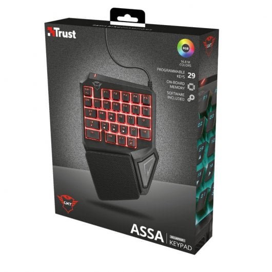 Trust GXT 888 Assa Teclado Una Mano