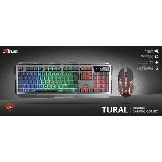 Affidati alla tastiera da gioco + mouse combinati GXT 845 Tural
