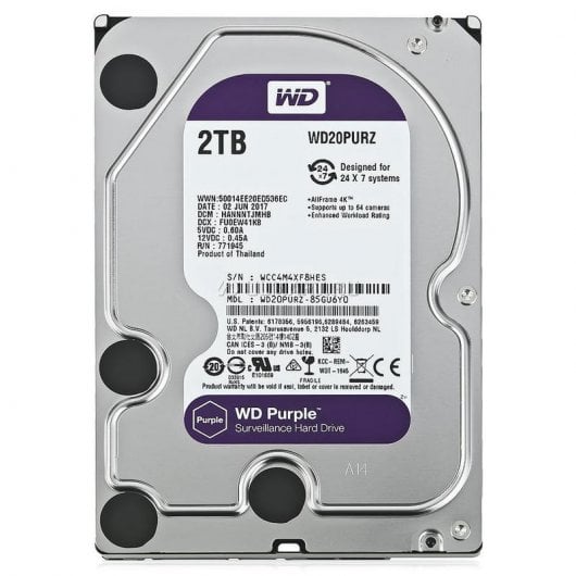 WD Purple 2TB SATA 3 Refurbished
