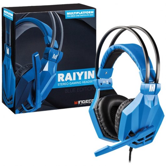 Indeca Raiyin Blue Auricular Gaming Multiplataforma