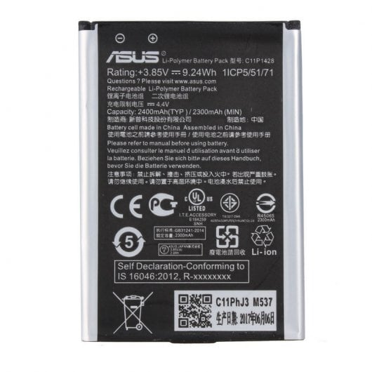 Batería para Asus Zenfone 2 Laser ZE500KL 2400mAh