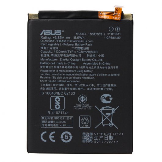 Batería para Asus Zenfone 3 Max ZC520TL 4130mAh