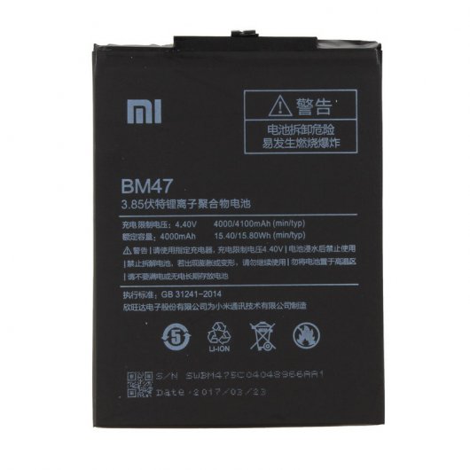 Batería Original para Xiaomi Redmi 3 4100mAh