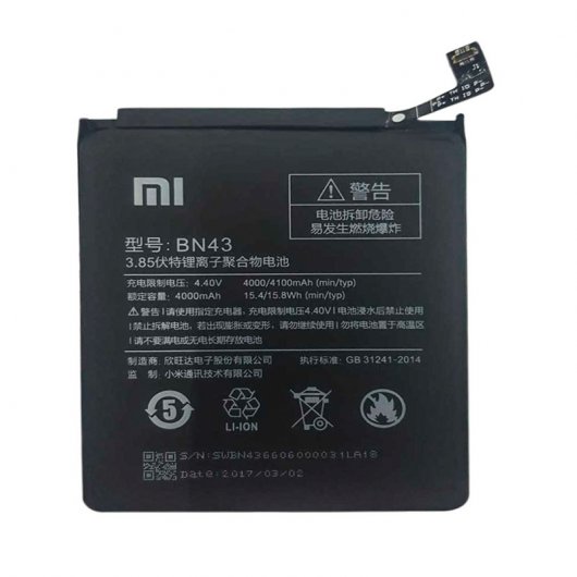 Batería Original para Xiaomi Redmi Note 4x 4100mAh
