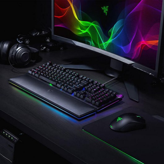 Razer Huntsman Elite Teclado Mecánico Gaming RGB Switches Optomecánicos Purple