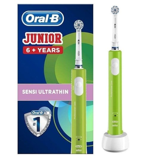 Escova de Dentes Elétrica Criança Oral-B Junior Verde 1 Cabeça Temporizador