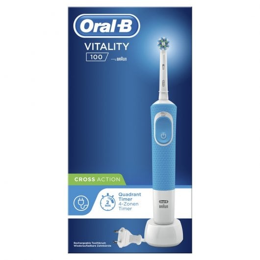 Oral-B Vitality 100 Spazzolino Elettrico Blu Braun