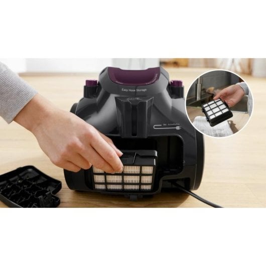 Aspirateur sans Sac Bosch BGC05AAA1 700W Filtre HEPA 1,5L Nettoyage Profond