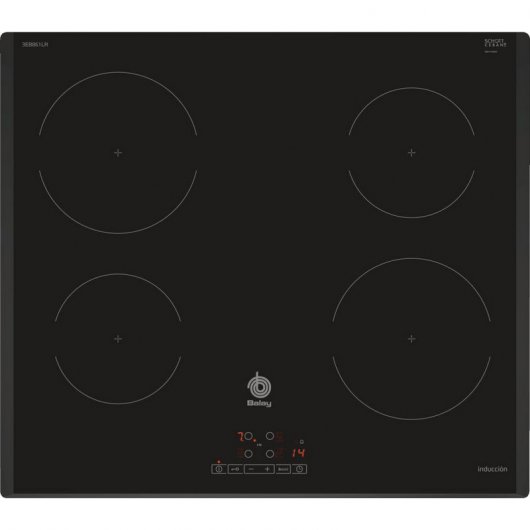 Balay 3EB861LR Placa de Inducción 4 Zonas Negra Biselada