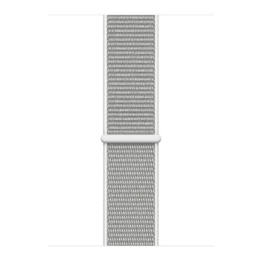 Apple Watch Series 4 GPS + Cellular 40mm OLED Aluminium Argent Bracelet Nylon Gris Taille Unique ECG Étanche 50m