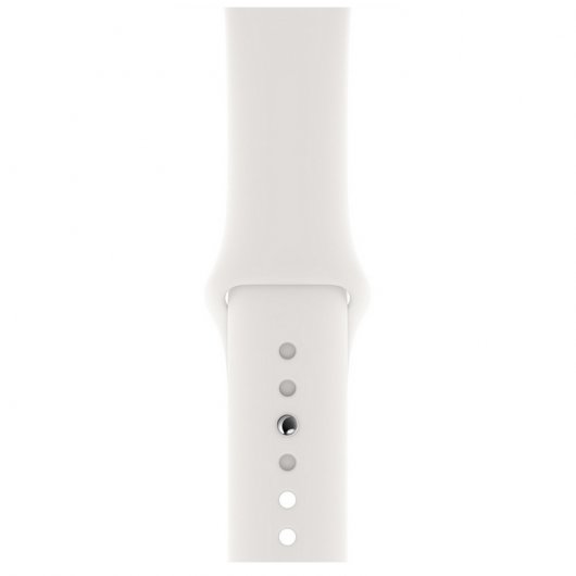 Apple Watch Series 4 GPS + Cellular 40mm Acero Inoxidable Plata con Correa Deportiva Blanca