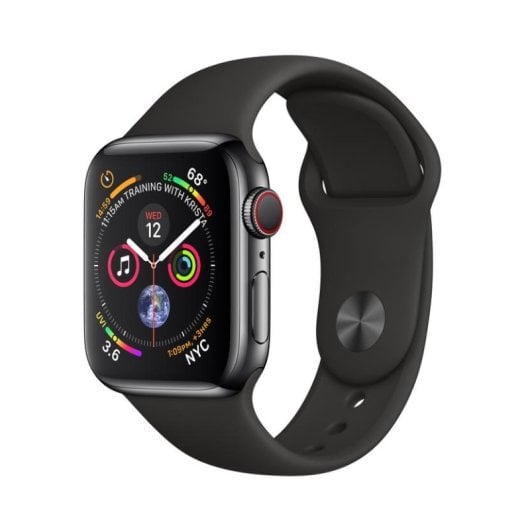 Apple Watch Series 4 GPS + Cellular 40mm Retina OLED Nero Acciaio Nero S/L Impermeabile 50m