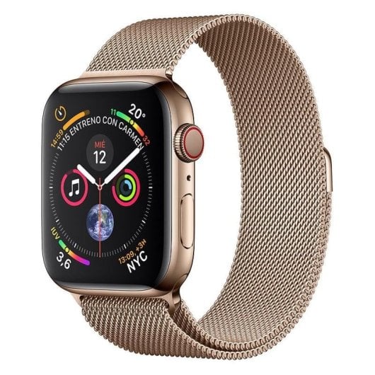 Apple Watch Series 4 GPS + Cellular 40mm Acero Inoxidable Dorado con Correa Milanese Dorada