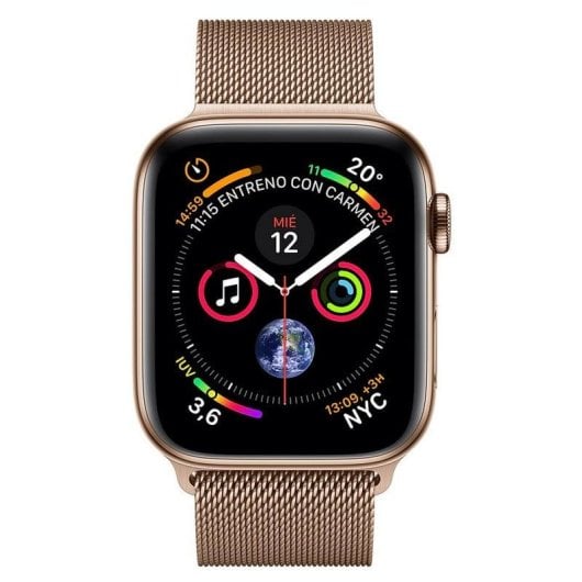 Apple Watch Series 4 GPS + Cellular 40mm Acero Inoxidable Dorado con Correa Milanese Dorada