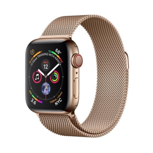 Apple Watch Series 4 GPS + Cellular 40mm Acero Inoxidable Dorado con Correa Milanese Dorada