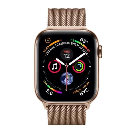 Apple Watch Series 4 GPS + Cellular 40mm Acero Inoxidable Dorado con Correa Milanese Dorada