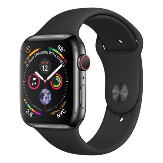 Apple Watch Series 4 GPS + Cellular 44mm Retina OLED Nero Acciaio Inox S/L Impermeabile 50m