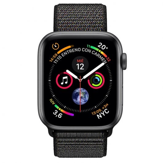 Apple Watch Series 4 GPS 40 mm in alluminio grigio siderale con cinturino nero