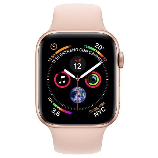 Apple Watch Series 4 GPS 40mm Retina OLED Alluminio Oro Cinturino Rosa S/M Resistente all’Acqua 50m Pulsometro