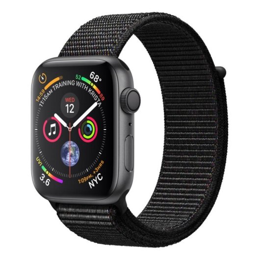 Apple Watch Series 4 GPS 44mm Aluminio Gris Espacial con Correa Loop Negra