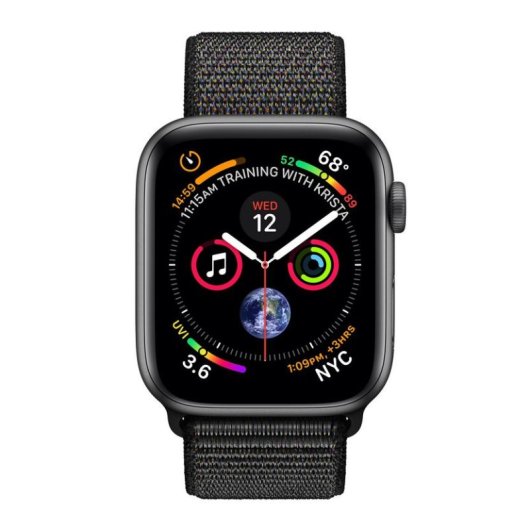 Apple Watch Series 4 GPS 44mm Aluminio Gris Espacial con Correa Loop Negra