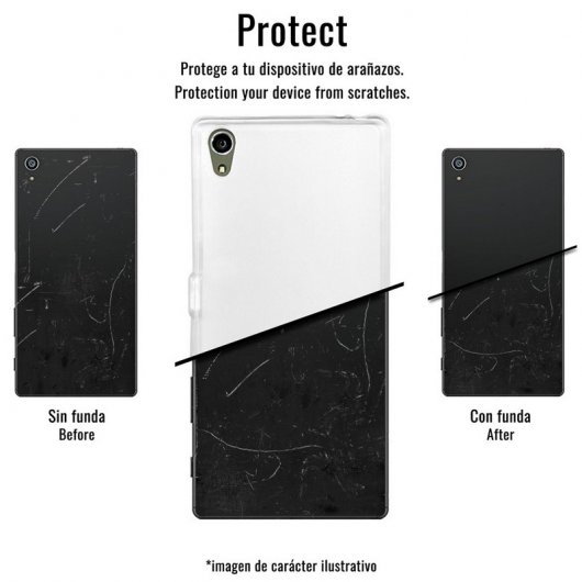 German Tech Funda Gel Transparente Mate Bq Aquaris U-U Lite