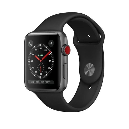 Apple Watch Series 3 GPS + Cellular 42mm Aluminio Gris Espacial Con Correa Deportiva Negra