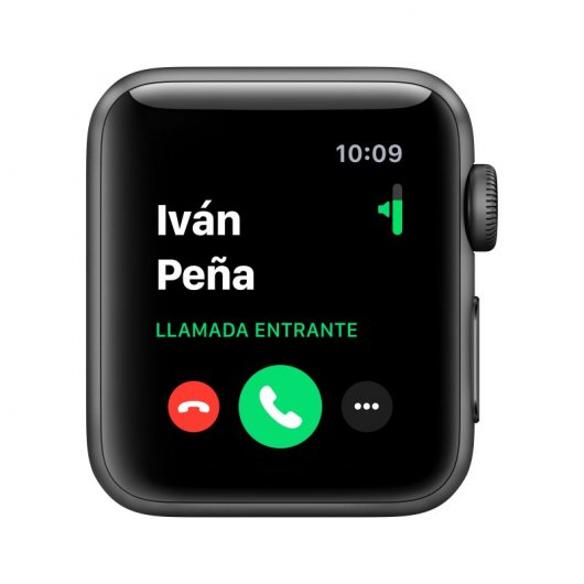 Apple Watch Series 3 GPS + Cellular 38 mm en aluminium gris sidéral avec bracelet sport noir