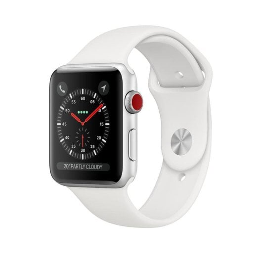 Apple Watch Series 3 GPS + Cellular 42mm Aluminio Plata Con Correa Deportiva Blanca