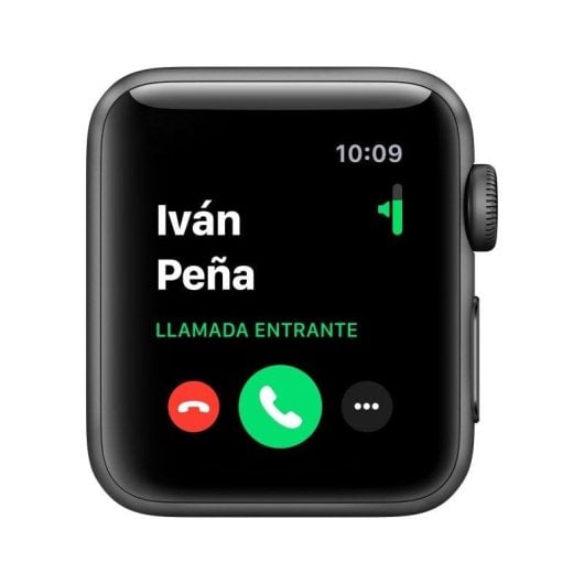 Apple Watch Series 3 GPS 42mm Retina OLED Alluminio Grigio Spaziale Cinturino Nero Resistente all’acqua 50m