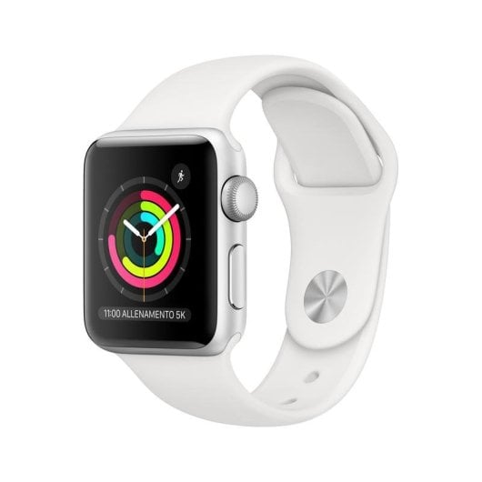 Apple Watch Series 3 GPS 38mm Aluminio Plata Con Correa Deportiva Blanca