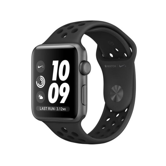 Apple Watch Nike+ Series 3 GPS 42mm Aluminio Gris Espacial con Correa Deportiva Nike Antracita/Negro