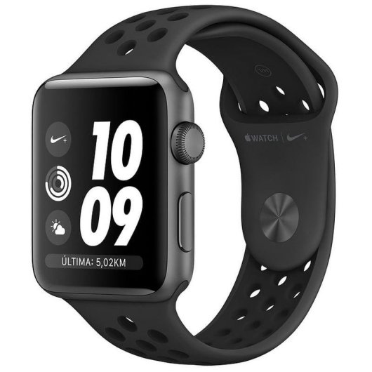 Apple Watch Nike+ Series 3 GPS 38mm Aluminio Gris Espacial con Correa Deportiva Nike Antracita/Negro