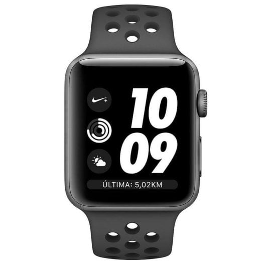 Apple Watch Nike+ Series 3 GPS 38mm Aluminio Gris Espacial con Correa Deportiva Nike Antracita/Negro