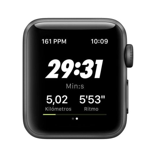 Apple Watch Nike+ Series 3 GPS 38mm Aluminio Gris Espacial con Correa Deportiva Nike Antracita/Negro