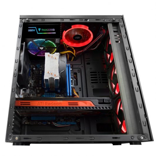 Mars Gaming MCG Red Cristal Templado USB 3.0