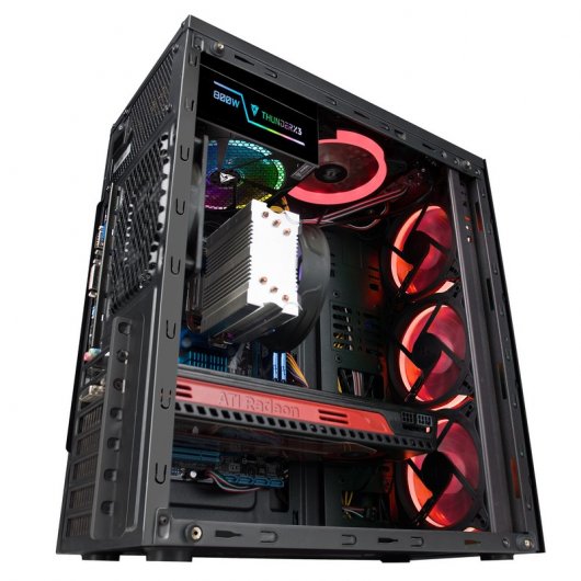 Mars Gaming MCG Red Cristal Templado USB 3.0