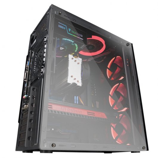 Mars Gaming MCG Red Cristal Templado USB 3.0