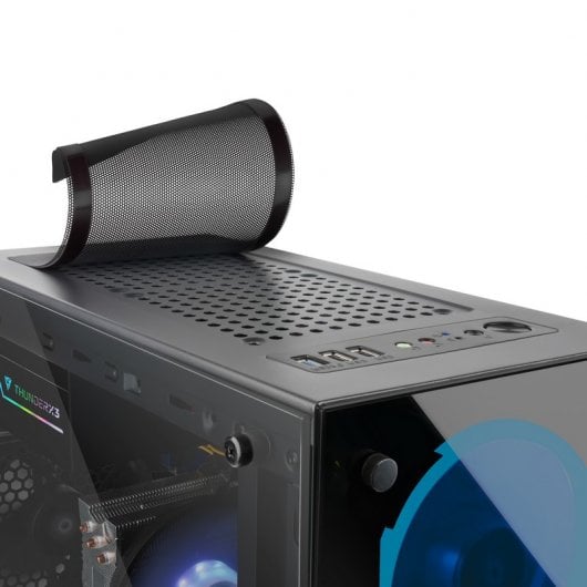 Mars Gaming MCG Blue Cristal Templado USB 3.0