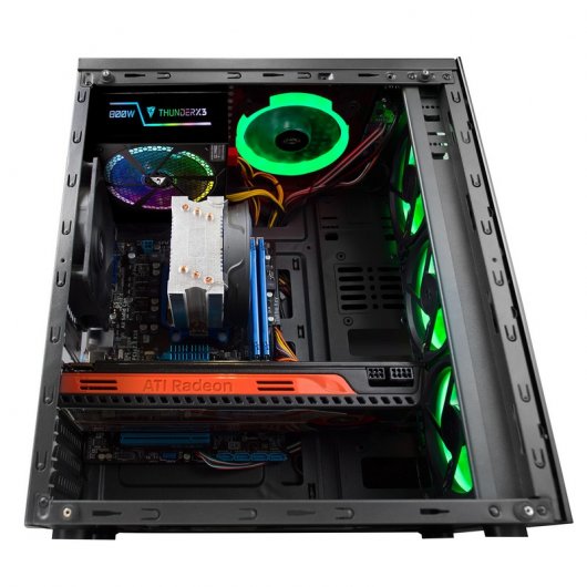 Mars Gaming MCG Green Cristal Templado USB 3.0