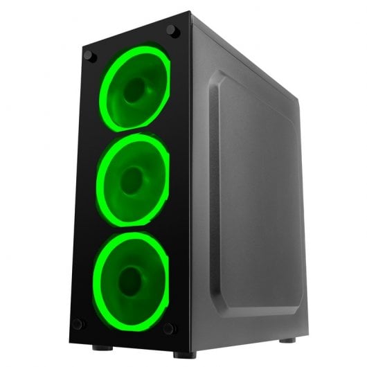 Mars Gaming MCG Green Cristal Templado USB 3.0