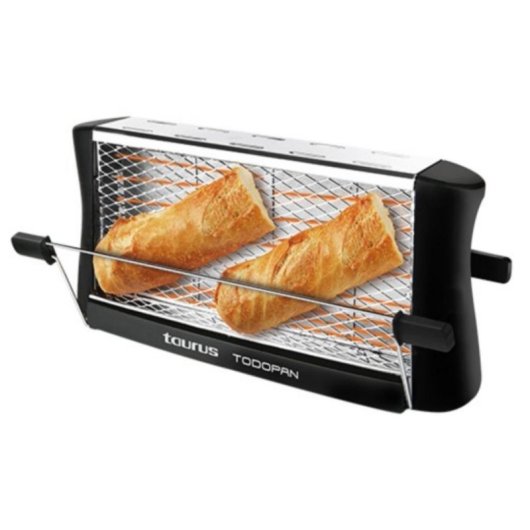 Grille-pain Taurus Todopan 2 fentes longues 700 W Noir et inox