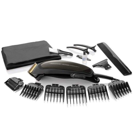 Tagliacapelli Taurus Mithos Titanium Plus con filo 4 lunghezze lame titanio accessori