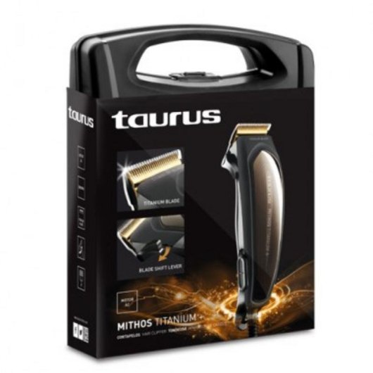 Tagliacapelli Taurus Mithos Titanium Plus con filo 4 lunghezze lame titanio accessori