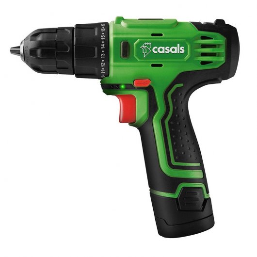 Casals VDLI12M-2 Taladro Atornillador con 2 Batería 12V + Maletín