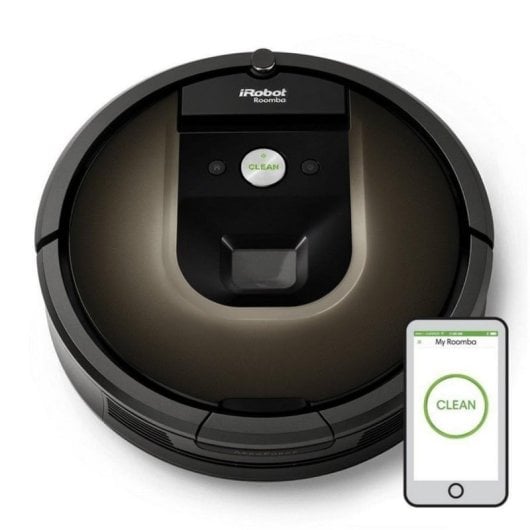 Aspirateurs Robots iRobot Roomba 980 Navigation Camera Suction Puissante Spots Poils Animaux 2h d’autonomie