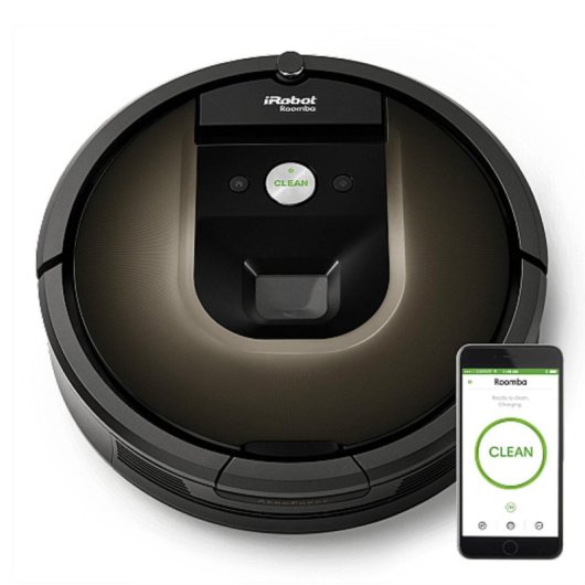 Aspirateurs Robots iRobot Roomba 980 Navigation Camera Suction Puissante Spots Poils Animaux 2h d’autonomie